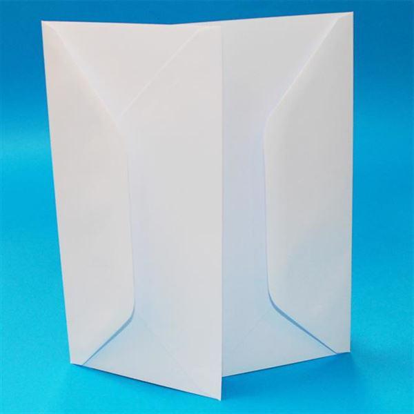 Hvide Kuverter (konvolut) - Slimline - 100 stk.