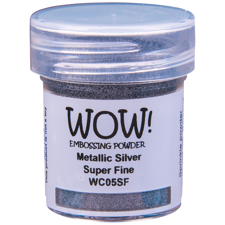WOW Embossing Pulver - Metallic Silver - SUPER FINE