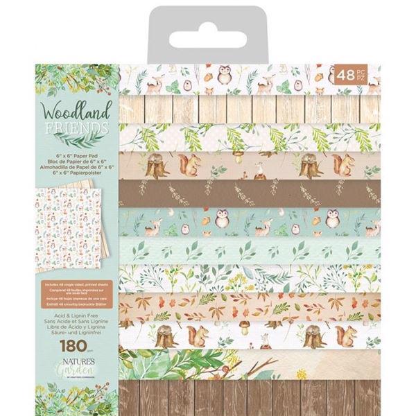 Crafter\'s Companion Paper Pad 6x6" - Woodland Friends