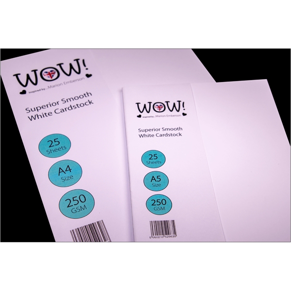 WOW Superior Smooth White Cardstock - A5