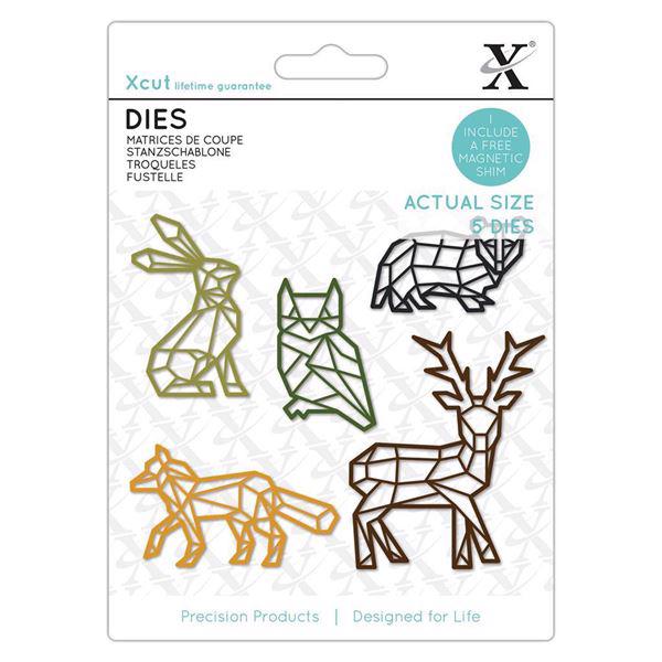 X-Cut Die Set - Geometric Woodland Animals