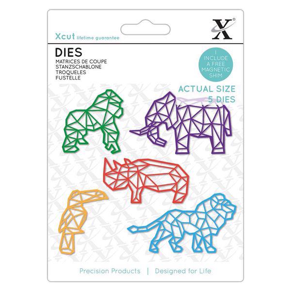 X-Cut Die Set - Geometric Tropical Animals
