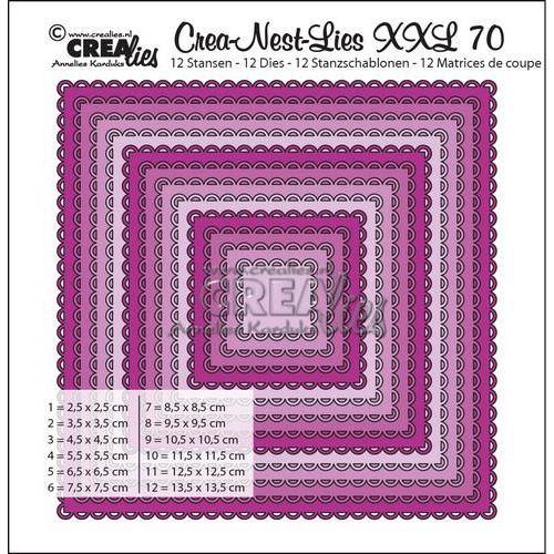 CREAlies - Crea-Nest-Lies XXL - No. 70 / Open Scallop Squares