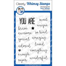 Whimsy Stamps Clear Stamp - You Are