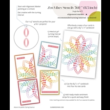 Sunbird Spark Stencils 360°™ - Stencil 11.5" / Zen Vibes