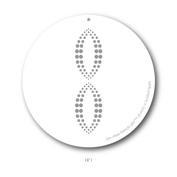 Sunbird Spark Stencils 360°™ - Stencil 6" / Zen Vibes