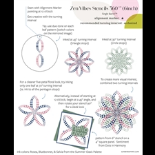 Sunbird Spark Stencils 360°™ - Stencil 6" / Zen Vibes