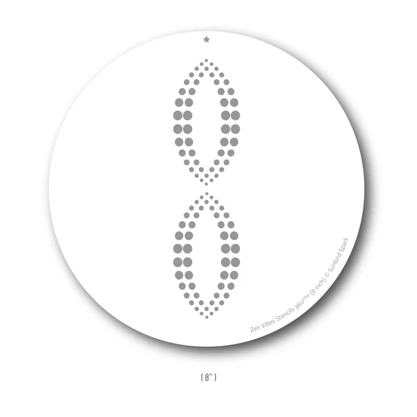 Sunbird Spark Stencils 360°™ - Stencil 8" / Zen Vibes