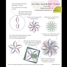 Sunbird Spark Stencils 360°™ - Stencil 8" / Zen Vibes