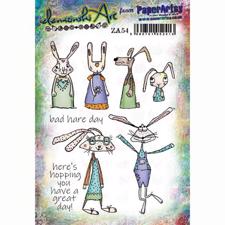 PaperArtsy A5 Cling Stamp - Zinski Art Set No. 54 / Bad Hare Day